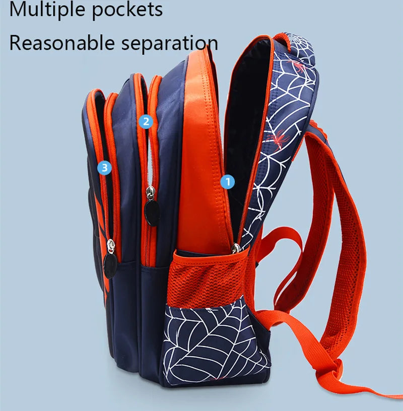 Spider Hero Backpack & Pencil Case Set – Fun Waterproof School Bag